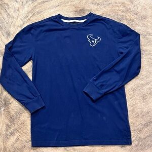 Houston Texans Long Sleeve Blue Crewneck Shirt | NFL Team Apparel